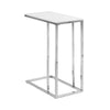 Monarch Specialties I 3000 Accent Table, C-shaped, End, Side, Snack, Living Room, Bedroom, Metal, Tempered Glass, Chrome, Contemporary, Modern - 83-3000 - Mounts For Less