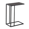 Monarch Specialties I 3087 Accent Table, C-shaped, End, Side, Snack, Living Room, Bedroom, Metal, Tempered Glass, Black, Contemporary, Modern - 83-3087 - Mounts For Less