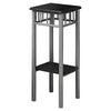 Monarch Specialties I 3094 Accent Table, Side, End, Plant Stand, Square, Living Room, Bedroom, Metal, Laminate, Black, Grey, Transitional - 83-3094 - Mounts For Less