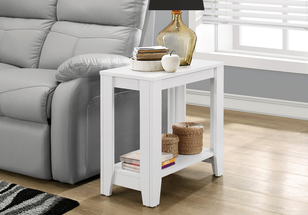 Monarch Specialties I 3117 Accent Table, Side, End, Nightstand, Lamp, Living Room, Bedroom, Laminate, White, Transitional - 83-3117 - Mounts For Less