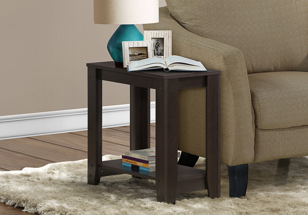 Monarch Specialties I 3119 Accent Table, Side, End, Nightstand, Lamp, Living Room, Bedroom, Laminate, Brown, Transitional - 83-3119 - Mounts For Less