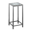 Monarch Specialties I 3145 Accent Table, Side, End, Plant Stand, Square, Living Room, Bedroom, Metal, Tile, Blue, Grey, Transitional - 83-3145 - Mounts For Less