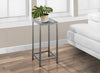 Monarch Specialties I 3145 Accent Table, Side, End, Plant Stand, Square, Living Room, Bedroom, Metal, Tile, Blue, Grey, Transitional - 83-3145 - Mounts For Less