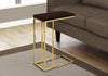 Monarch Specialties I 3235 Accent Table - Espresso / Gold Metal - 83-3235 - Mounts For Less