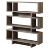 Monarch Specialties I 3251 Bookshelf, Bookcase, Etagere, 4 Tier, 55"h, Office, Bedroom, Laminate, Brown, Contemporary, Modern - 83-3251 - Mounts For Less