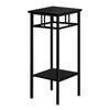 Monarch Specialties I 3278 Accent Table, Side, End, Plant Stand, Square, Living Room, Bedroom, Metal, Laminate, Black, Contemporary, Modern - 83-3278 - Mounts For Less