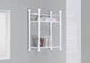 Monarch Specialties I 3425 Bathroom Accent, Shelves, Storage, Metal, Tempered Glass, White, Contemporary, Modern - 83-3425 - Mounts For Less