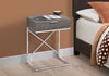 Monarch Specialties I 3475 Accent Table, Side, End, Nightstand, Lamp, Storage Drawer, Living Room, Bedroom, Metal, Laminate, Brown, Chrome, Contemporary, Modern - - Mounts For Less