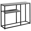 Monarch Specialties I 3514 Accent Table, Console, Entryway, Narrow, Sofa, Living Room, Bedroom, Metal, Laminate, Grey, Black, Contemporary, Modern - 83-3514 - Mounts For Less