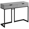 Monarch Specialties I 3519 Accent Table, Console, Entryway, Narrow, Sofa, Storage Drawer, Living Room, Bedroom, Metal, Laminate, Grey, Black, Contemporary, Modern - 83-3519 - Mounts For Less