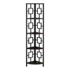 Monarch Specialties I 3612 Bookshelf, Bookcase, Etagere, Corner, 4 Tier, 62"h, Office, Bedroom, Metal, Laminate, Brown, Black, Contemporary, Modern - 83-3612 - Mounts For Less