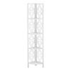 Monarch Specialties I 3623 Bookshelf, Bookcase, Etagere, Corner, 4 Tier, 62"h, Office, Bedroom, Metal, Laminate, White, Transitional - 83-3623 - Mounts For Less