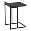 Monarch Specialties I 3633 Accent Table, C-shaped, End, Side, Snack, Living Room, Bedroom, Metal, Laminate, Black, Contemporary, Modern - 83-3633 - Mounts For Less
