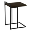 Monarch Specialties I 3635 Accent Table, C-shaped, End, Side, Snack, Living Room, Bedroom, Metal, Laminate, Brown, Black, Contemporary, Modern - 83-3635 - Mounts For Less