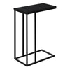 Monarch Specialties I 3761 Accent Table, C-shaped, End, Side, Snack, Living Room, Bedroom, Metal, Laminate, Black, Contemporary, Modern - 83-3761 - Mounts For Less