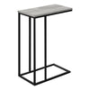 Monarch Specialties I 3762 Accent Table, C-shaped, End, Side, Snack, Living Room, Bedroom, Metal, Laminate, Grey, Black, Contemporary, Modern - 83-3762 - Mounts For Less