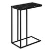 Monarch Specialties I 3763 Accent Table, C-shaped, End, Side, Snack, Living Room, Bedroom, Metal, Laminate, Black Marble Look, Contemporary, Modern - 83-3763 - Mounts For Less