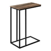 Monarch Specialties I 3764 Accent Table, C-shaped, End, Side, Snack, Living Room, Bedroom, Metal, Laminate, Brown, Black, Contemporary, Modern - 83-3764 - Mounts For Less