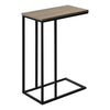 Monarch Specialties I 3766 Accent Table, C-shaped, End, Side, Snack, Living Room, Bedroom, Metal, Laminate, Brown, Black, Contemporary, Modern - 83-3766 - Mounts For Less