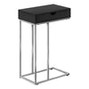 Monarch Specialties I 3773 Accent Table, C-shaped, End, Side, Snack, Storage Drawer, Living Room, Bedroom, Metal, Laminate, Black, Grey, Contemporary, Modern - 83-3773 - Mounts For Less