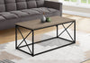 Monarch Specialties I 3786 Coffee Table, Accent, Cocktail, Rectangular, Living Room, 40"l, Metal, Laminate, Brown, Black, Contemporary, Modern - 83-3786 - Mounts For Less