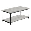 Monarch Specialties I 3801 Coffee Table, Accent, Cocktail, Rectangular, Living Room, 40"l, Metal, Laminate, Grey, Black, Contemporary, Modern - 83-3801 - Mounts For Less