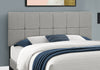 Monarch Specialties I 5604Q Bed Queen Size Grey Linen - 83-5604Q - Mounts For Less