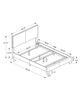 Monarch Specialties I 5910Q Bed, Queen Size, Platform, Bedroom, Frame, Upholstered, Pu Leather Look, Wood Legs, Brown, Transitional - - Mounts For Less