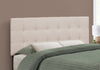 Monarch Specialties I 6004F Bed, Headboard Only, Full Size, Bedroom, Upholstered, Linen Look, Beige, Transitional - 83-6004F - Mounts For Less