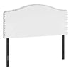 Monarch Specialties I 6012Q Bed, Headboard Only, Queen Size, Bedroom, Upholstered, Pu Leather Look, White, Transitional - 83-6012Q - Mounts For Less