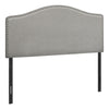 Monarch Specialties I 6013F Bed, Headboard Only, Full Size, Bedroom, Upholstered, Linen Look, Grey, Transitional - 83-6013F - Mounts For Less