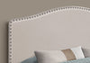 Monarch Specialties I 6014Q Bed, Headboard Only, Queen Size, Bedroom, Upholstered, Linen Look, Beige, Transitional - 83-6014Q - Mounts For Less
