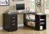 Monarch Specialties I 7019 Computer Desk, Home Office, Corner, Left, Right Set-up, Storage Drawers, L Shape, Work, Laptop, Laminate, Brown, Contemporary, Modern - 83-7019 - Mounts For Less