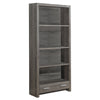 Monarch Specialties I 7087 Bookshelf, Bookcase, 5 Tier, 72"h, Office, Bedroom, Laminate, Brown, Contemporary, Modern - 83-7087 - Mounts For Less