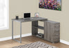 Monarch Specialties I 7134 Computer Desk, Home Office, Corner, Left, Right Set-up, Storage Drawers, L Shape, Work, Laptop, Metal, Laminate, Brown, Grey, Contemporary, Modern - 83-7134 - Mounts For Less