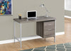 Monarch Specialties I 7150 Computer Desk, Home Office, Laptop, Left, Right Set-up, Storage Drawers, 48"l, Work, Metal, Laminate, Brown, Grey, Contemporary, Modern - 83-7150 - Mounts For Less