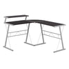 Monarch Specialties I 7171 Computer Desk, Home Office, Corner, L Shape, Work, Laptop, Metal, Laminate, Brown, Grey, Contemporary, Modern - 83-7171 - Mounts For Less