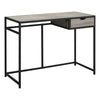 Monarch Specialties I 7221 Computer Desk, Home Office, Laptop, Storage Drawer, 42"l, Work, Metal, Laminate, Brown, Black, Contemporary, Modern - 83-7221 - Mounts For Less
