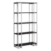 Monarch Specialties I 7243 Bookshelf, Bookcase, Etagere, 5 Tier, 60"h, Office, Bedroom, Metal, Laminate, Brown, Grey, Contemporary, Modern - 83-7243 - Mounts For Less