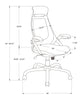 Monarch Specialties I 7268 Office Chair, Adjustable Height, Swivel, Ergonomic, Armrests, Computer Desk, Work, Metal, Mesh, Black, Chrome, Contemporary, Modern - - Mounts For Less