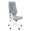 Monarch Specialties I 7270 Office Chair, Adjustable Height, Swivel, Ergonomic, Armrests, Computer Desk, Work, Metal, Fabric, White, Grey, Contemporary, Modern - 83-7270 - Mounts For Less