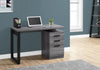 Monarch Specialties I 7295 Computer Desk, Home Office, Laptop, Left, Right Set-up, Storage Drawers, 48"l, Work, Laminate, Grey, Black, Contemporary, Modern - 83-7295 - Mounts For Less