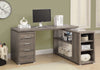 Monarch Specialties I 7319 Computer Desk, Home Office, Corner, Left, Right Set-up, Storage Drawers, L Shape, Work, Laptop, Laminate, Brown, Contemporary, Modern - 83-7319 - Mounts For Less