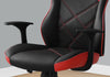 Monarch Specialties I 7327 Office Chair, Gaming, Adjustable Height, Swivel, Ergonomic, Armrests, Computer Desk, Work, Pu Leather Look, Metal, Red, Black, Contemporary, Modern - 83-7327 - Mounts For Less