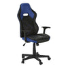 Monarch Specialties I 7328 Office Chair, Gaming, Adjustable Height, Swivel, Ergonomic, Armrests, Computer Desk, Work, Pu Leather Look, Metal, Blue, Black, Contemporary, Modern - 83-7328 - Mounts For Less