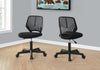 Monarch Specialties I 7336 Office Chair, Adjustable Height, Swivel, Ergonomic, Computer Desk, Work, Juvenile, Metal, Fabric, Black, Contemporary, Modern - - Mounts For Less
