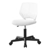 Monarch Specialties I 7338 Office Chair, Adjustable Height, Swivel, Ergonomic, Computer Desk, Work, Juvenile, Metal, Fabric, White, Black, Contemporary, Modern - - Mounts For Less