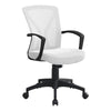 Monarch Specialties I 7341 Office Chair, Adjustable Height, Swivel, Ergonomic, Armrests, Computer Desk, Work, Metal, Fabric, White, Black, Contemporary, Modern - 83-7341 - Mounts For Less