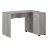 Monarch Specialties I 7346 Computer Desk, Home Office, Corner, Storage Drawers, 46"l, L Shape, Work, Laptop, Laminate, Grey, Contemporary, Modern - 83-7346 - Mounts For Less