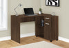 Monarch Specialties I 7348 Computer Desk, Home Office, Corner, Storage Drawers, 46"l, L Shape, Work, Laptop, Laminate, Walnut, Contemporary, Modern - 83-7348 - Mounts For Less
